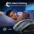 Mouse sem fio UGREEN Bluetooth 5.0, ergonômico, 4000 DPI, 6 botões de silenciamento, para MacBook, tablet, laptop, computador e PC, 2.4G.