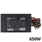 Source for PC Gamer 500W 650W Automatic Bivolt with 120mm Silent Cooler and SATA Connectors With Power Cable