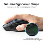 Mouse sem fio UGREEN Bluetooth 5.0, ergonômico, 4000 DPI, 6 botões de silenciamento, para MacBook, tablet, laptop, computador e PC, 2.4G.