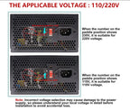 Fonte 500w PSU12V PC Power Sources For Office 500W 24pin ATX Computer Power Supply PSU 500W PC Gaming Power PC Gamer Source Game