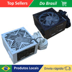 Fonte Gamer Royal 80 Plus Bronze de 650W PFC Ativo  com Ventoinha RGB Bivolt Automática para PC de Alto Desempenho.