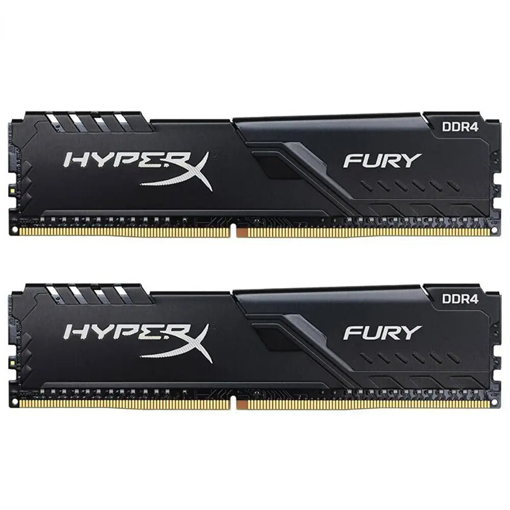 HyperX Fury Memoria DDR4 8GB 16GB 4GB RAM 3200 2666 2400 2133MHz Desktop RAM 1.2V DIMM PC-21300  PC-25600