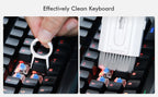 Kit de limpeza 8 em 1: escova de limpeza para teclado, caneta de limpeza para fones de ouvido, ferramentas de limpeza para iPad e celular, extrator de teclas.