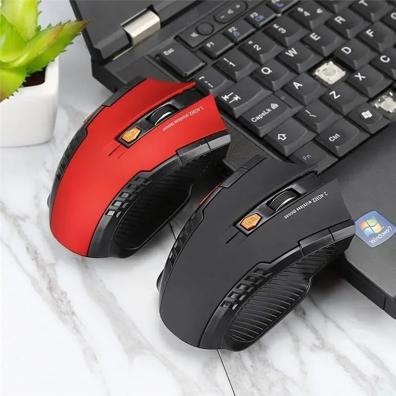 Mouse óptico sem fio de 2,4 GHz, com receptor USB