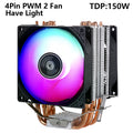 XUANFENG Cooler silencioso para computador, ventoinha para CPU com 2/4/6 heat pipes, conector de 4 pinos/PWM, refrigeração a ar, compatível com LGA115x 1200 2011 2066 x79 x99 AMD
