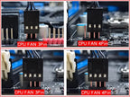 XUANFENG Cooler silencioso para computador, ventoinha para CPU com 2/4/6 heat pipes, conector de 4 pinos/PWM, refrigeração a ar, compatível com LGA115x 1200 2011 2066 x79 x99 AMD