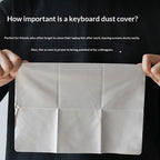 Capa protetora de teclado em microfibra para MacBook Pro 15-16 polegadas e MacBook Air 15, à prova de poeira, ultrafina e impermeável.