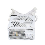 JULONGFENGBAO White ATX 650W Desktop E-Sports Video Game Computer Power Supply 110-230V Low Noise PSU Maximum peak value 800W