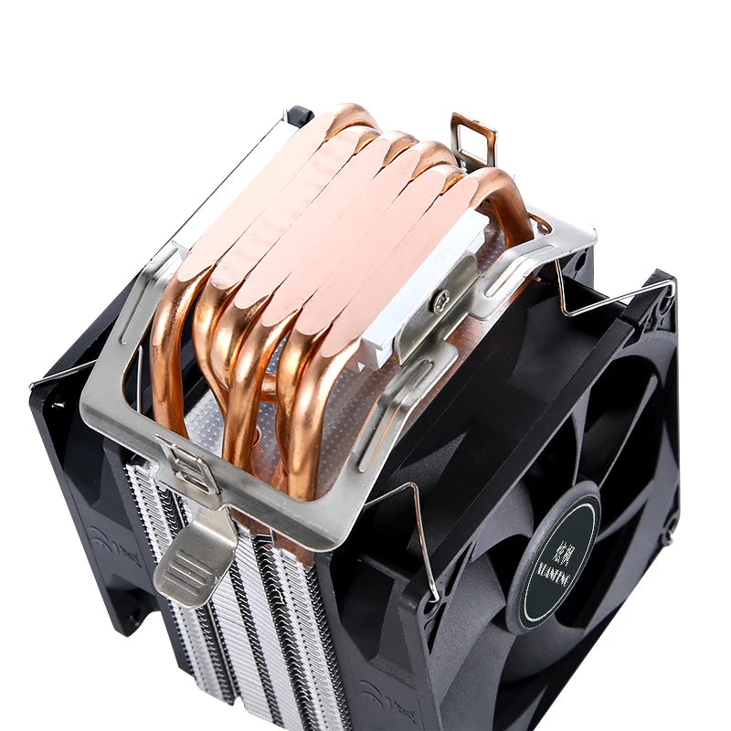 XUANFENG Cooler silencioso para computador, ventoinha para CPU com 2/4/6 heat pipes, conector de 4 pinos/PWM, refrigeração a ar, compatível com LGA115x 1200 2011 2066 x79 x99 AMD