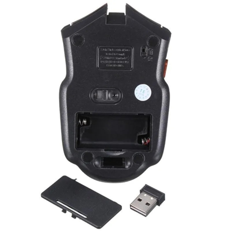 Mini Mouse Portátil Sem Fio Óptico para Jogos de PC e Laptop com Receptor USB