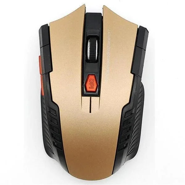 Mini Mouse Portátil Sem Fio Óptico para Jogos de PC e Laptop com Receptor USB