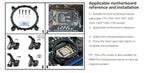 XUANFENG Cooler silencioso para computador, ventoinha para CPU com 2/4/6 heat pipes, conector de 4 pinos/PWM, refrigeração a ar, compatível com LGA115x 1200 2011 2066 x79 x99 AMD