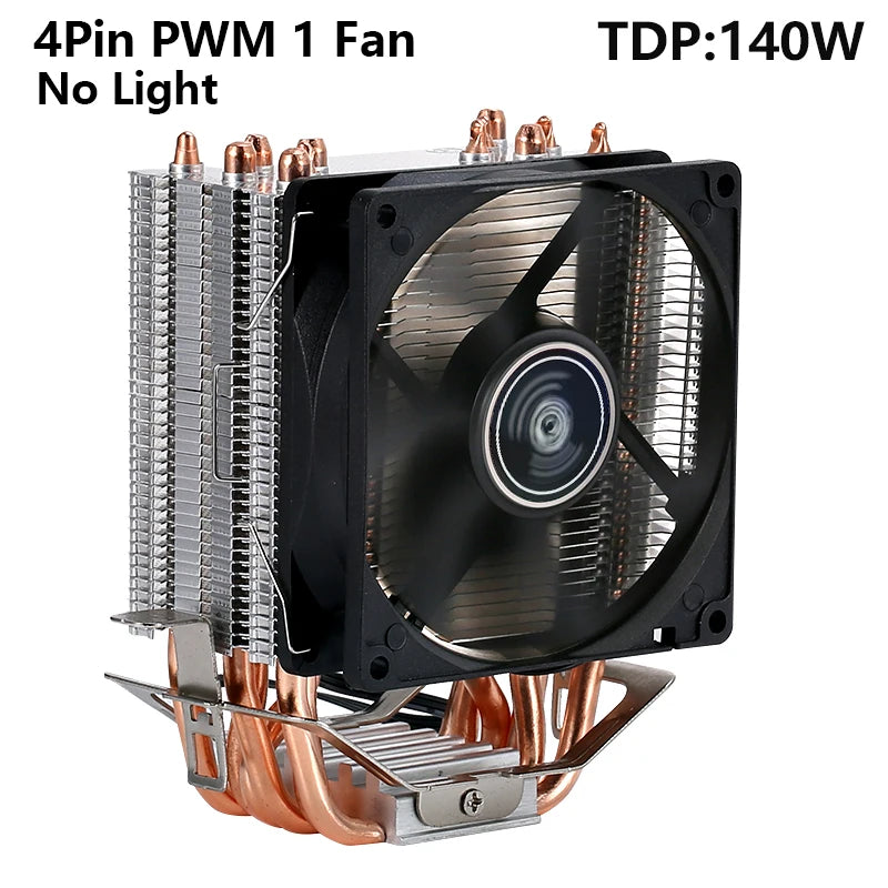 XUANFENG Cooler silencioso para computador, ventoinha para CPU com 2/4/6 heat pipes, conector de 4 pinos/PWM, refrigeração a ar, compatível com LGA115x 1200 2011 2066 x79 x99 AMD