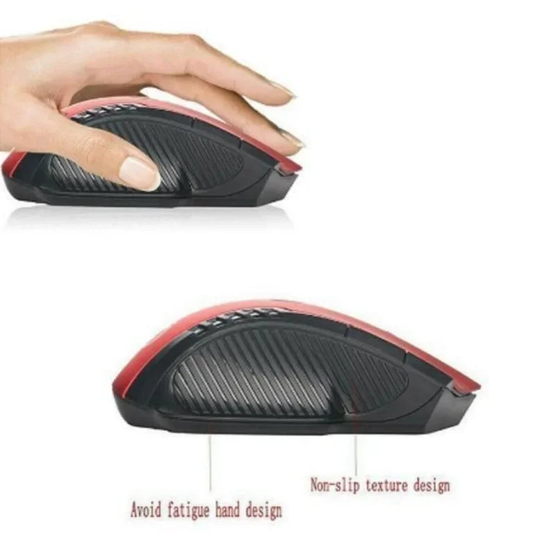 Mini Mouse Portátil Sem Fio Óptico para Jogos de PC e Laptop com Receptor USB