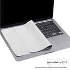 Capa protetora de teclado em microfibra para MacBook Pro 15-16 polegadas e MacBook Air 15, à prova de poeira, ultrafina e impermeável.