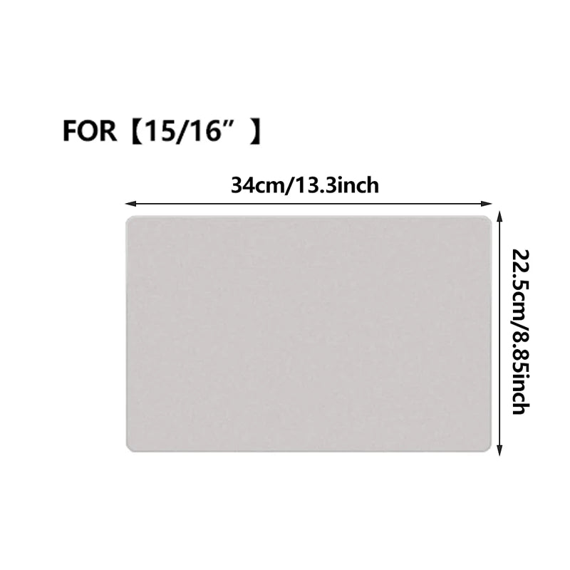 Capa protetora de teclado em microfibra para MacBook Pro 15-16 polegadas e MacBook Air 15, à prova de poeira, ultrafina e impermeável.
