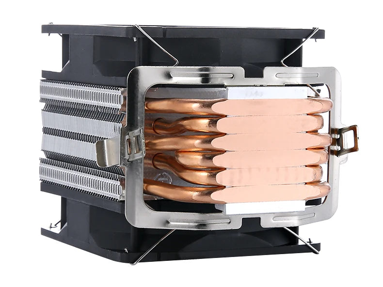 XUANFENG Cooler silencioso para computador, ventoinha para CPU com 2/4/6 heat pipes, conector de 4 pinos/PWM, refrigeração a ar, compatível com LGA115x 1200 2011 2066 x79 x99 AMD