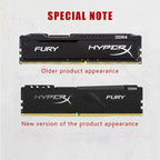 HyperX Fury Memoria DDR4 8GB 16GB 4GB RAM 3200 2666 2400 2133MHz Desktop RAM 1.2V DIMM PC-21300  PC-25600