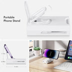 Kit de limpeza 8 em 1: escova de limpeza para teclado, caneta de limpeza para fones de ouvido, ferramentas de limpeza para iPad e celular, extrator de teclas.