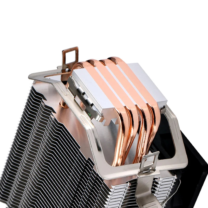 XUANFENG Cooler silencioso para computador, ventoinha para CPU com 2/4/6 heat pipes, conector de 4 pinos/PWM, refrigeração a ar, compatível com LGA115x 1200 2011 2066 x79 x99 AMD