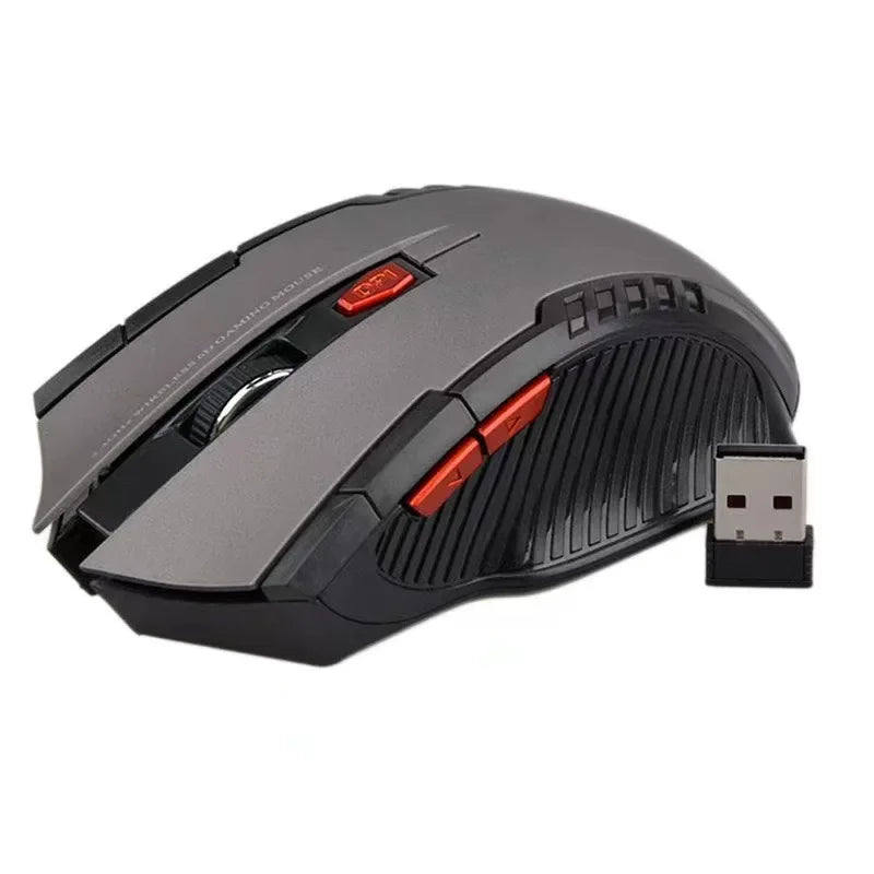 Mouse óptico sem fio de 2,4 GHz, com receptor USB