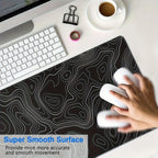 1 Mousepad Grande para Mesa, Mousepad Gamer, Mousepad com Bordas Costuradas e Base de Borracha Antiderrapante.