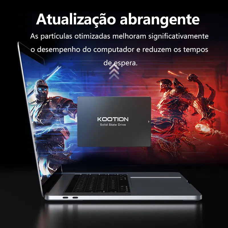 Disco rígido SSD SATA KOOTION de 256 GB, 480 GB, 512 GB e 1 TB, SATA3, 2,5 polegadas, disco rígido interno HDD para PC, laptop e PS4.