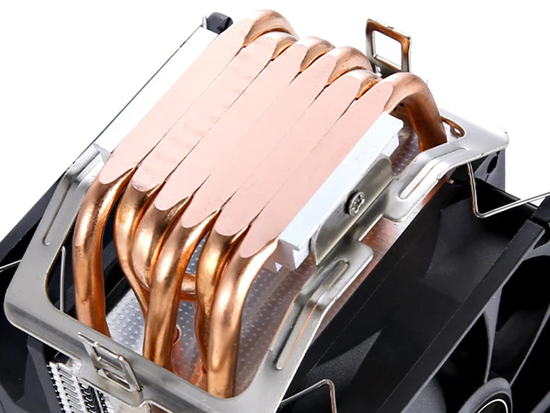XUANFENG Cooler silencioso para computador, ventoinha para CPU com 2/4/6 heat pipes, conector de 4 pinos/PWM, refrigeração a ar, compatível com LGA115x 1200 2011 2066 x79 x99 AMD