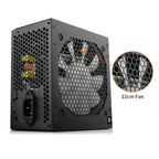 Fonte de alimentação Aigo AK 700W para PC, silenciosa, com ventoinha RGB de 120 mm, conector de 24 pinos, 12 V, formato ATX, para computadores desktop