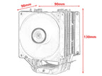 XUANFENG Cooler silencioso para computador, ventoinha para CPU com 2/4/6 heat pipes, conector de 4 pinos/PWM, refrigeração a ar, compatível com LGA115x 1200 2011 2066 x79 x99 AMD