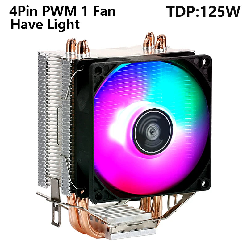 XUANFENG Cooler silencioso para computador, ventoinha para CPU com 2/4/6 heat pipes, conector de 4 pinos/PWM, refrigeração a ar, compatível com LGA115x 1200 2011 2066 x79 x99 AMD