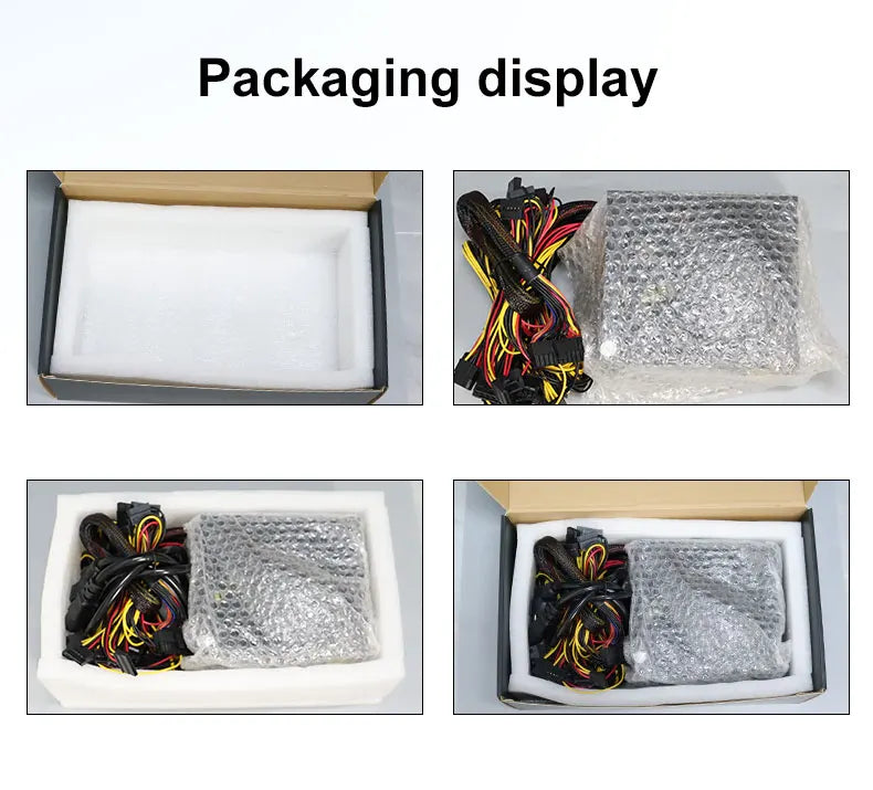 T.F.SKYWINDINTL NEW 2000W ATX PSU Mining Power Supply PC Power Support 8 Display Cards GPU 95% Efficiency for BTC Bitcoin Miner