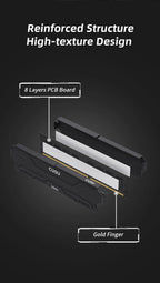 CUSU Memoria Ram DDR4 8gb 16gb 3200mhz 3600mhz DDR4 Desktop Memory 288pin Udimm XMP2.0 Heatsink for Motherboard