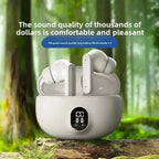 Fones de ouvido Bluetooth TWS sem fio, fones de ouvido intra-auriculares com microfone.