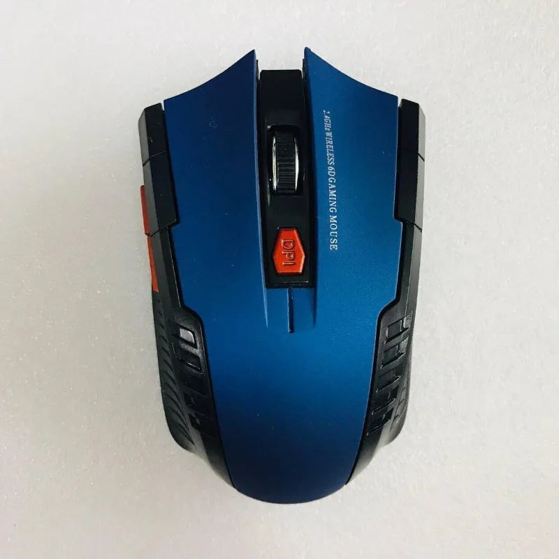 Mini Mouse Portátil Sem Fio Óptico para Jogos de PC e Laptop com Receptor USB