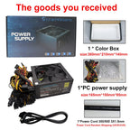 T.F.SKYWINDINTL NEW 2000W ATX PSU Mining Power Supply PC Power Support 8 Display Cards GPU 95% Efficiency for BTC Bitcoin Miner