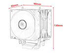 XUANFENG Cooler silencioso para computador, ventoinha para CPU com 2/4/6 heat pipes, conector de 4 pinos/PWM, refrigeração a ar, compatível com LGA115x 1200 2011 2066 x79 x99 AMD