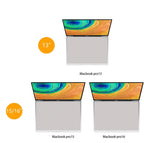 Capa protetora de teclado em microfibra para MacBook Pro 15-16 polegadas e MacBook Air 15, à prova de poeira, ultrafina e impermeável.