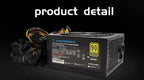 T.F.SKYWINDINTL NEW 2000W ATX PSU Mining Power Supply PC Power Support 8 Display Cards GPU 95% Efficiency for BTC Bitcoin Miner