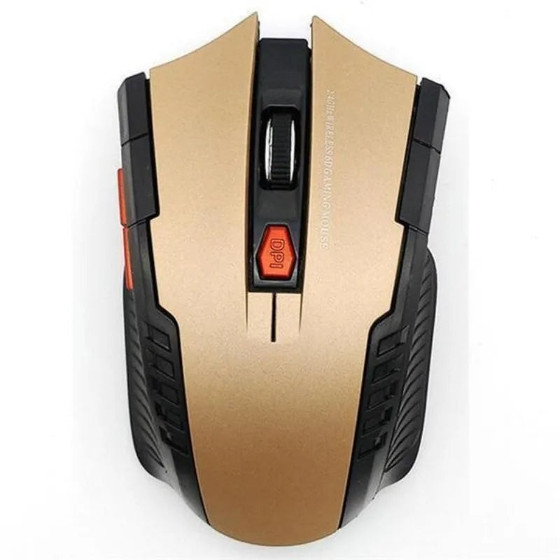 Mini Mouse Portátil Sem Fio Óptico para Jogos de PC e Laptop com Receptor USB